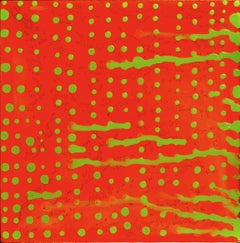 Ellen Hackl Fagan, Red Green, 2011, enamel, monoprint, ink, acrylic polymer