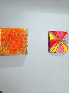 Ellen Hackl Fagan, RGB, 2011, encre, acrylique, peinture abstraite rouge de musique