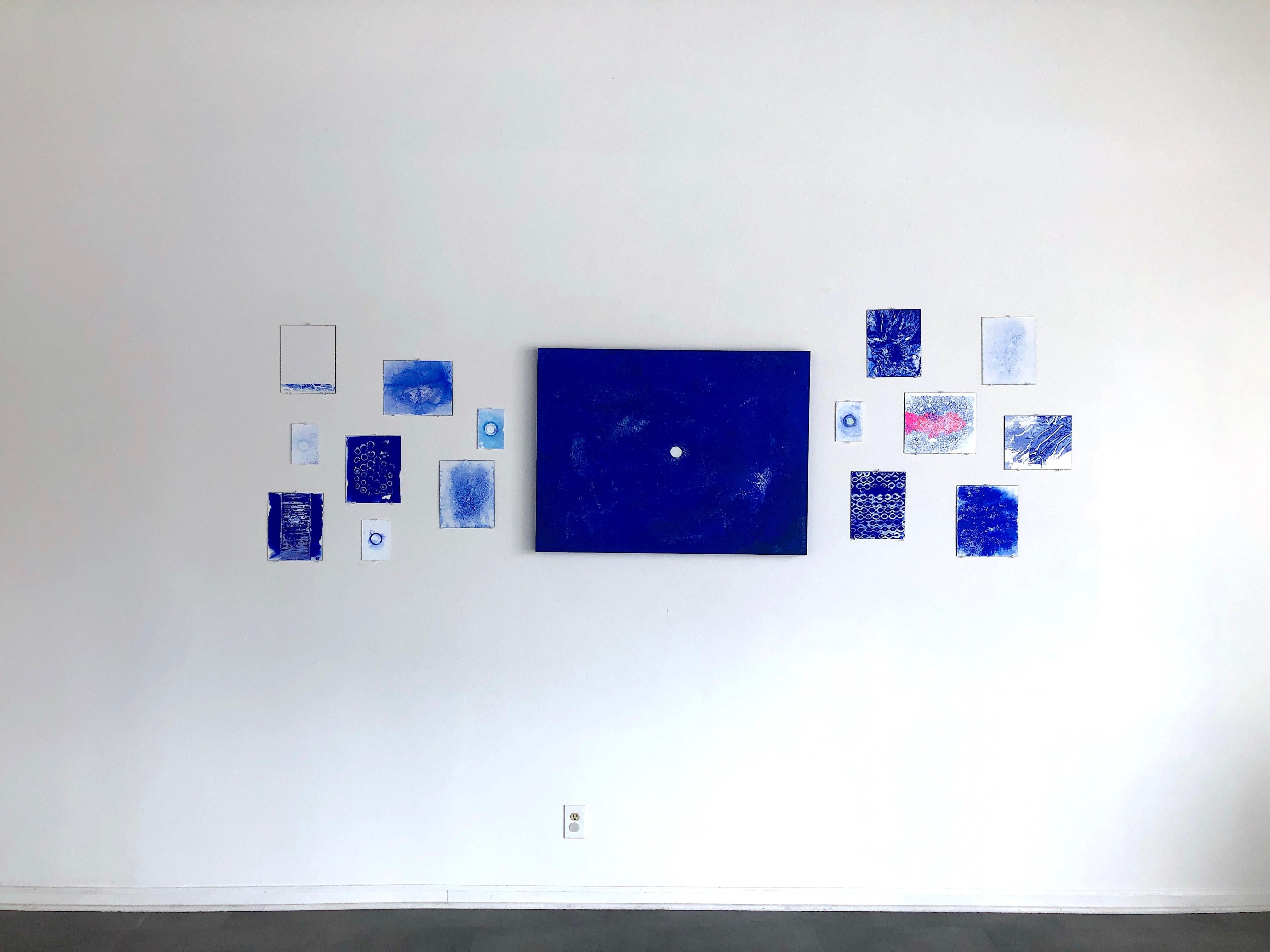 Ellen Hackl Fagan, Seeking the Sound of Cobalt Blue_Bliss_1_2020_Color Field For Sale 6