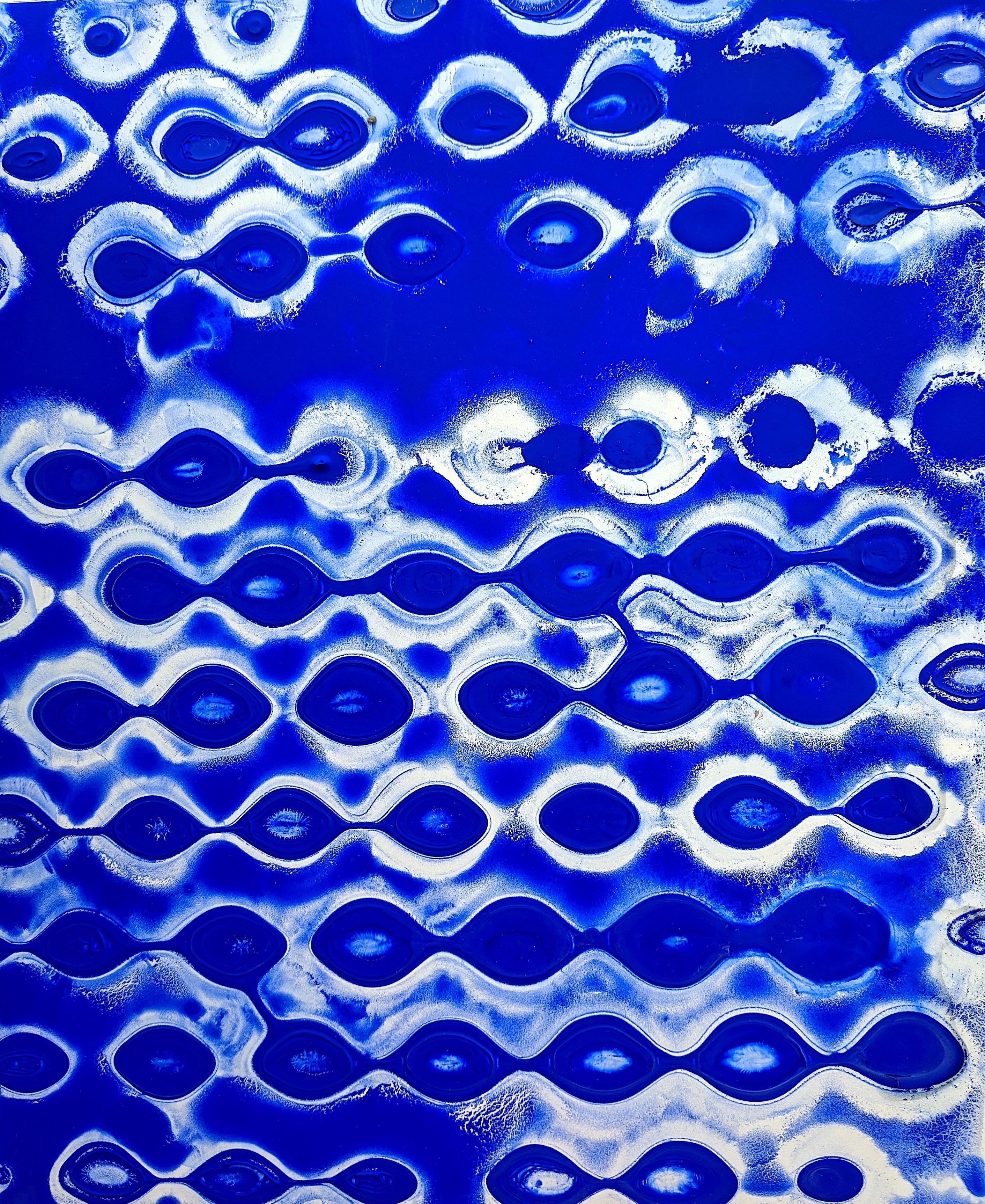 Ellen Hackl Fagan, Seeking the Sound of Cobalt Blue_Bliss_3_2020_Color Field For Sale 7