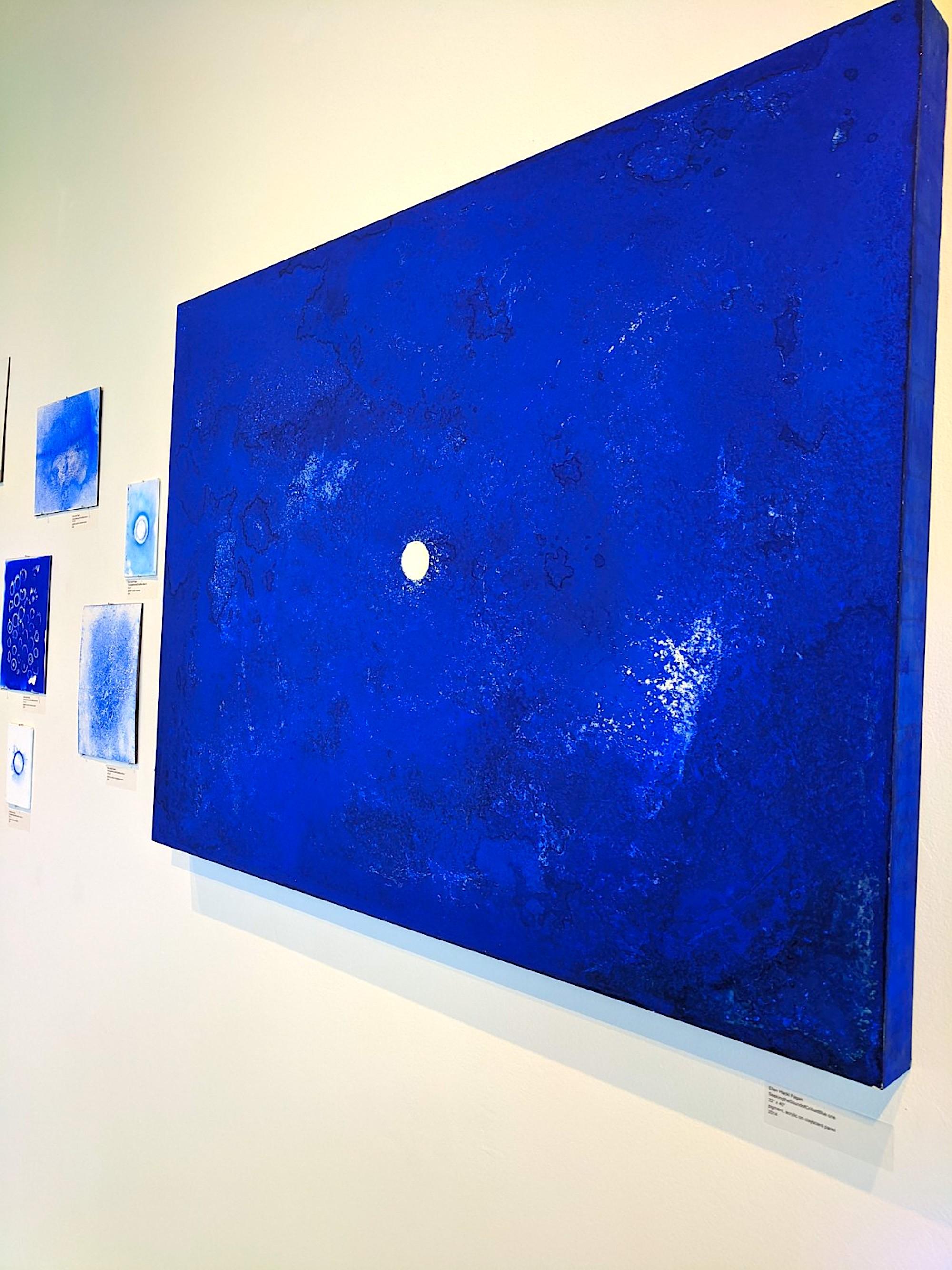 Ellen Hackl Fagan, Seeking the Sound of Cobalt Blue_One,  2014, steel, acrylic 1