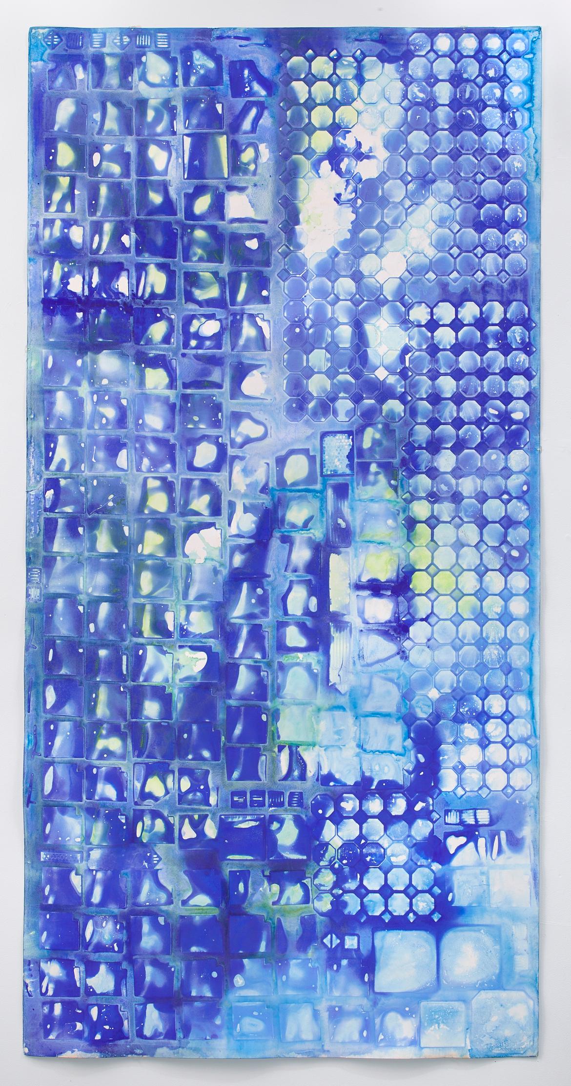 Ellen Hackl Fagan, Seeking the Sound of Cobalt Blue_Tile Capture II, 2016 