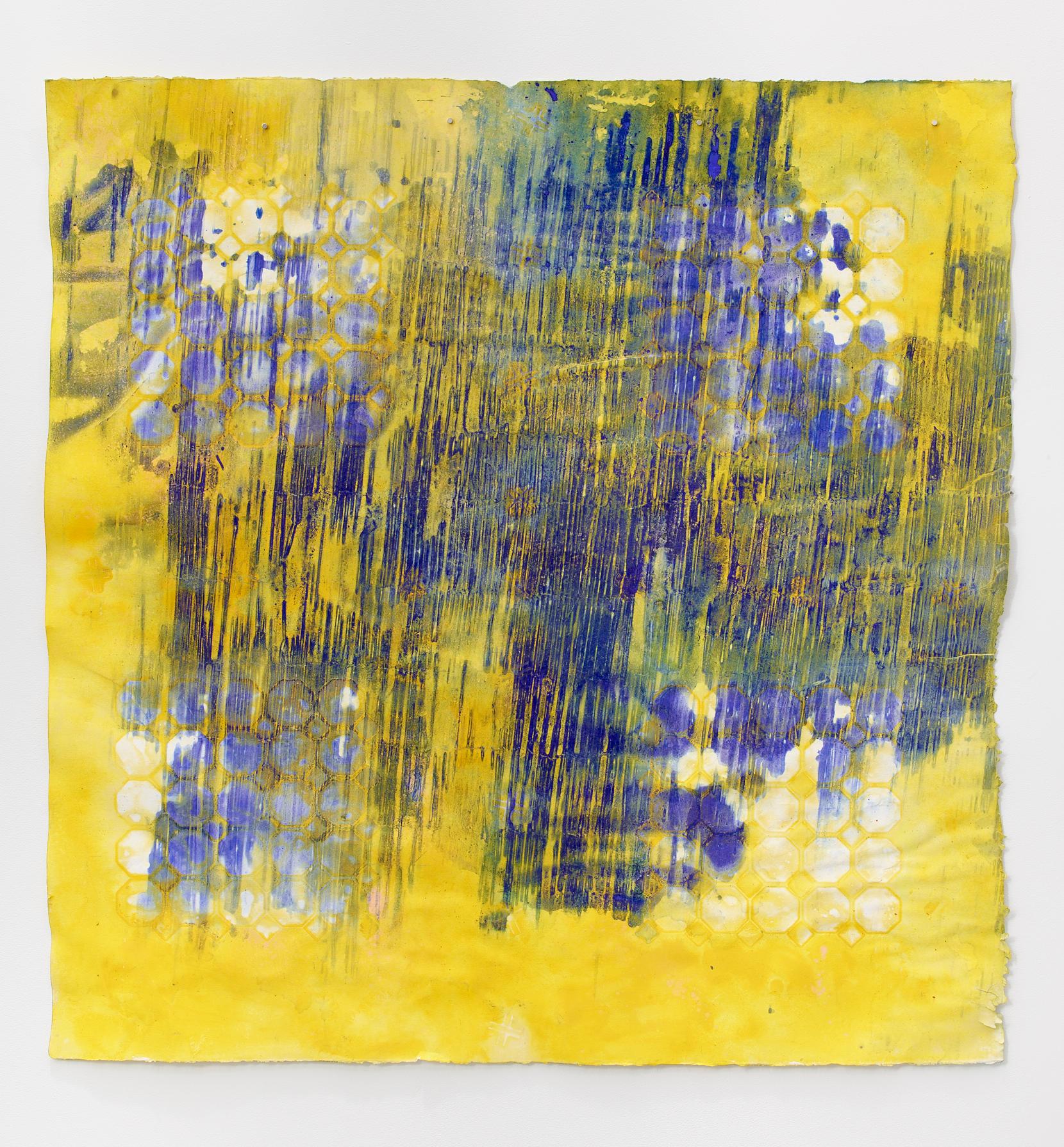 Ellen Hackl Fagan, Seeking the Sound of Cobalt Blue_Yellow Static I, 2017