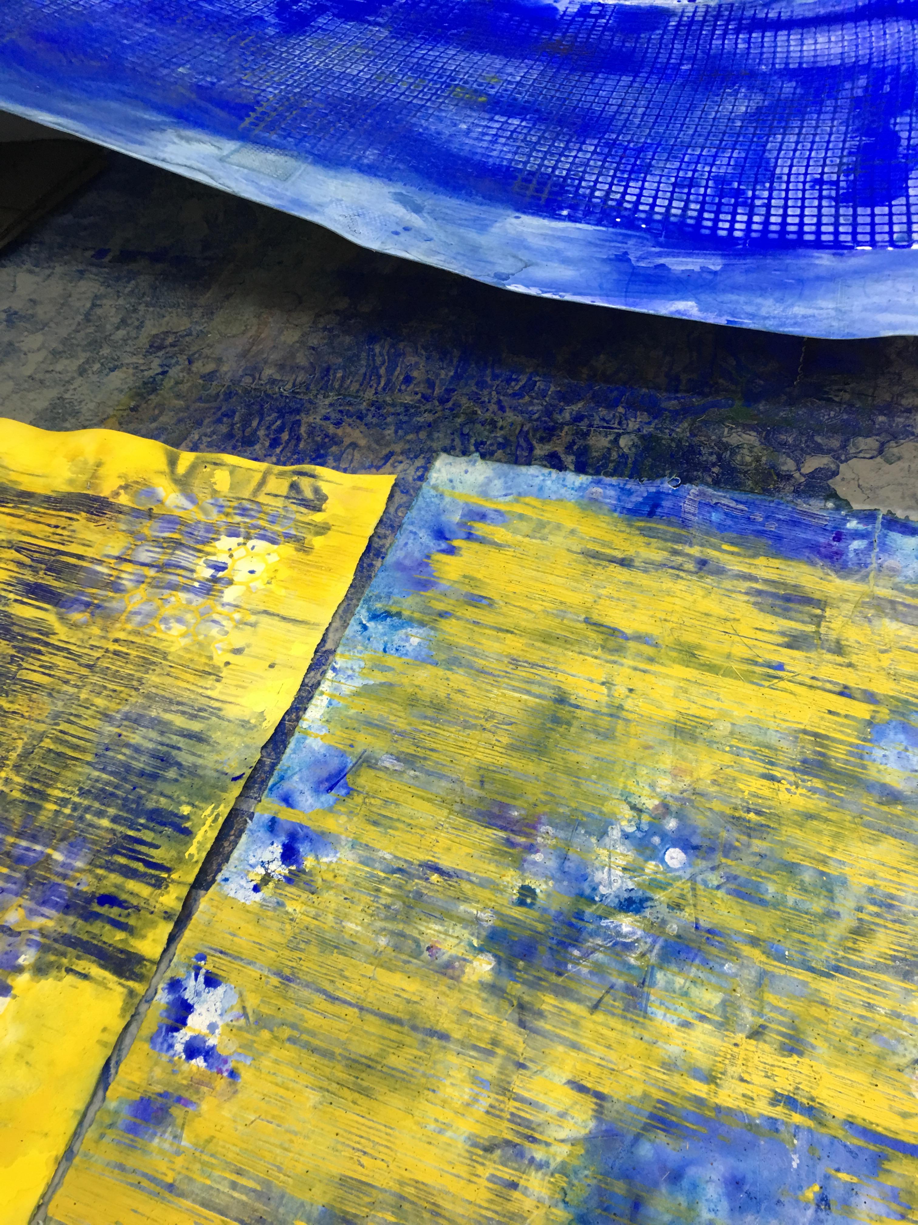 Ellen Hackl Fagan, Seeking the Sound of Cobalt Blue_Yellow Static II, 2017 For Sale 2
