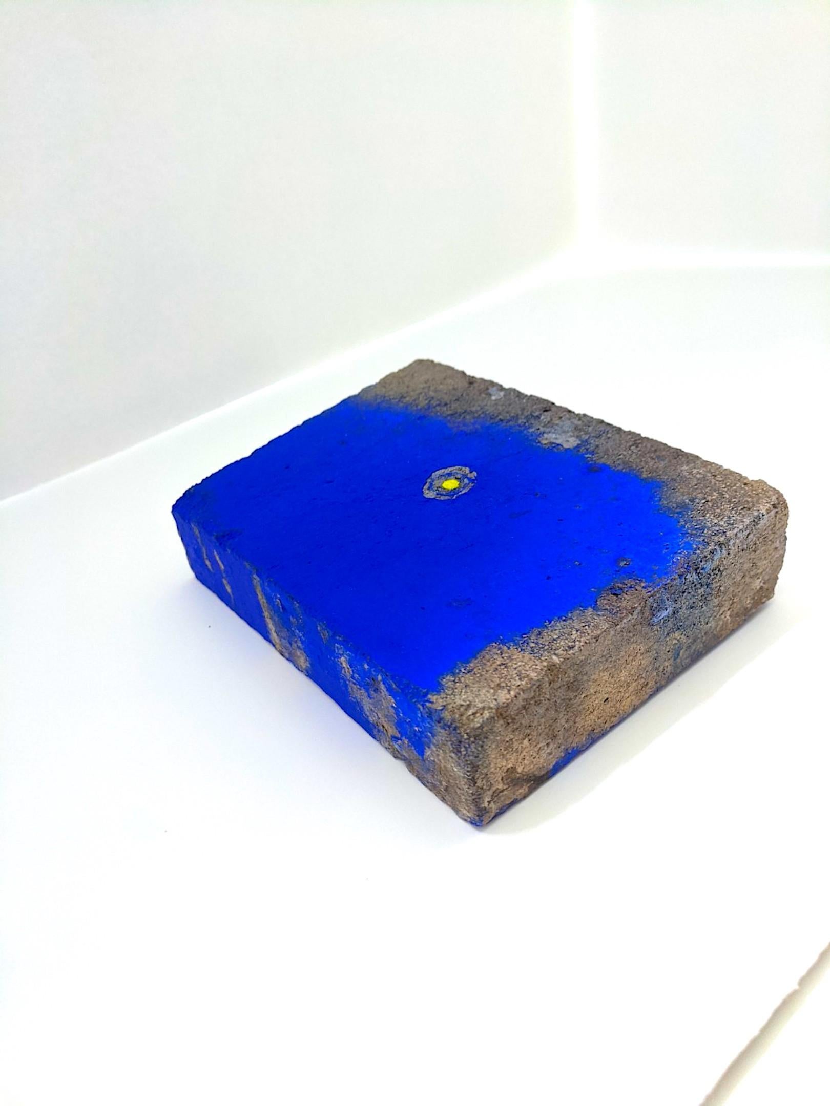 Ellen Hackl Fagan_Seeking the Sound of Cobalt Blue_Paver 3_2020_found object For Sale 1