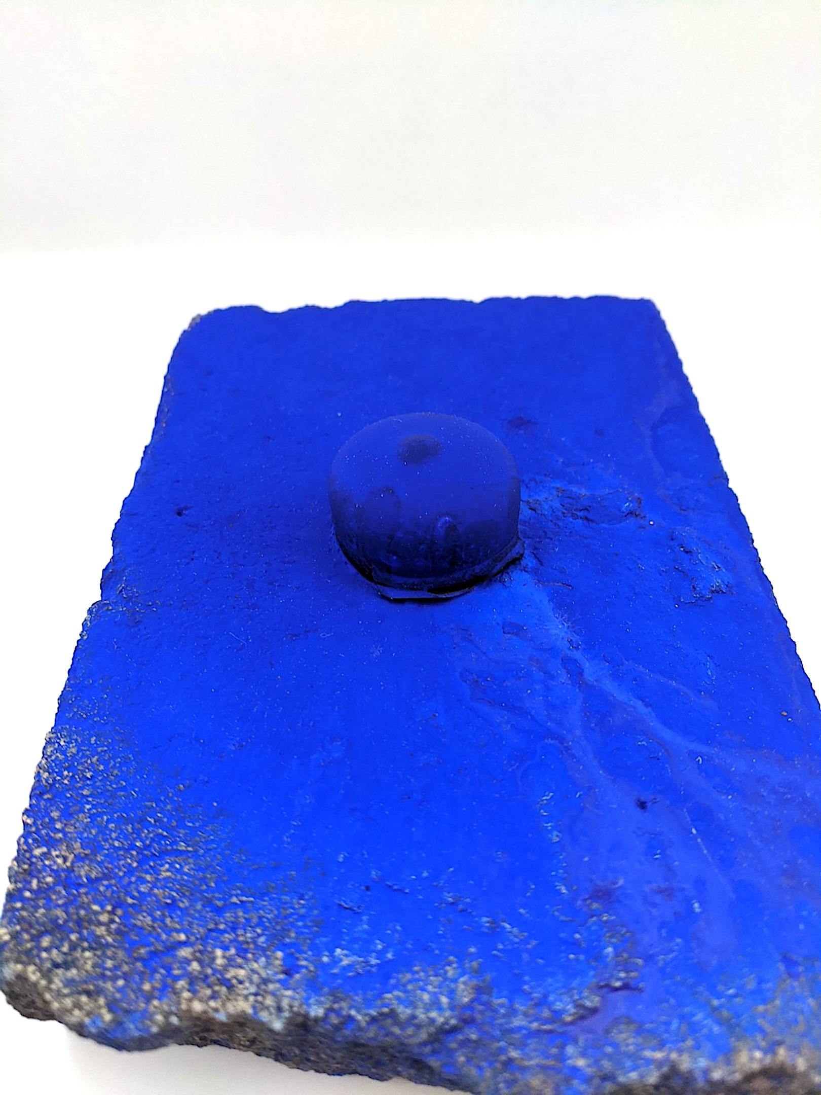 Ellen Hackl Fagan_Seeking the Sound of Cobalt Blue_Paver 3_2020_found object For Sale 4