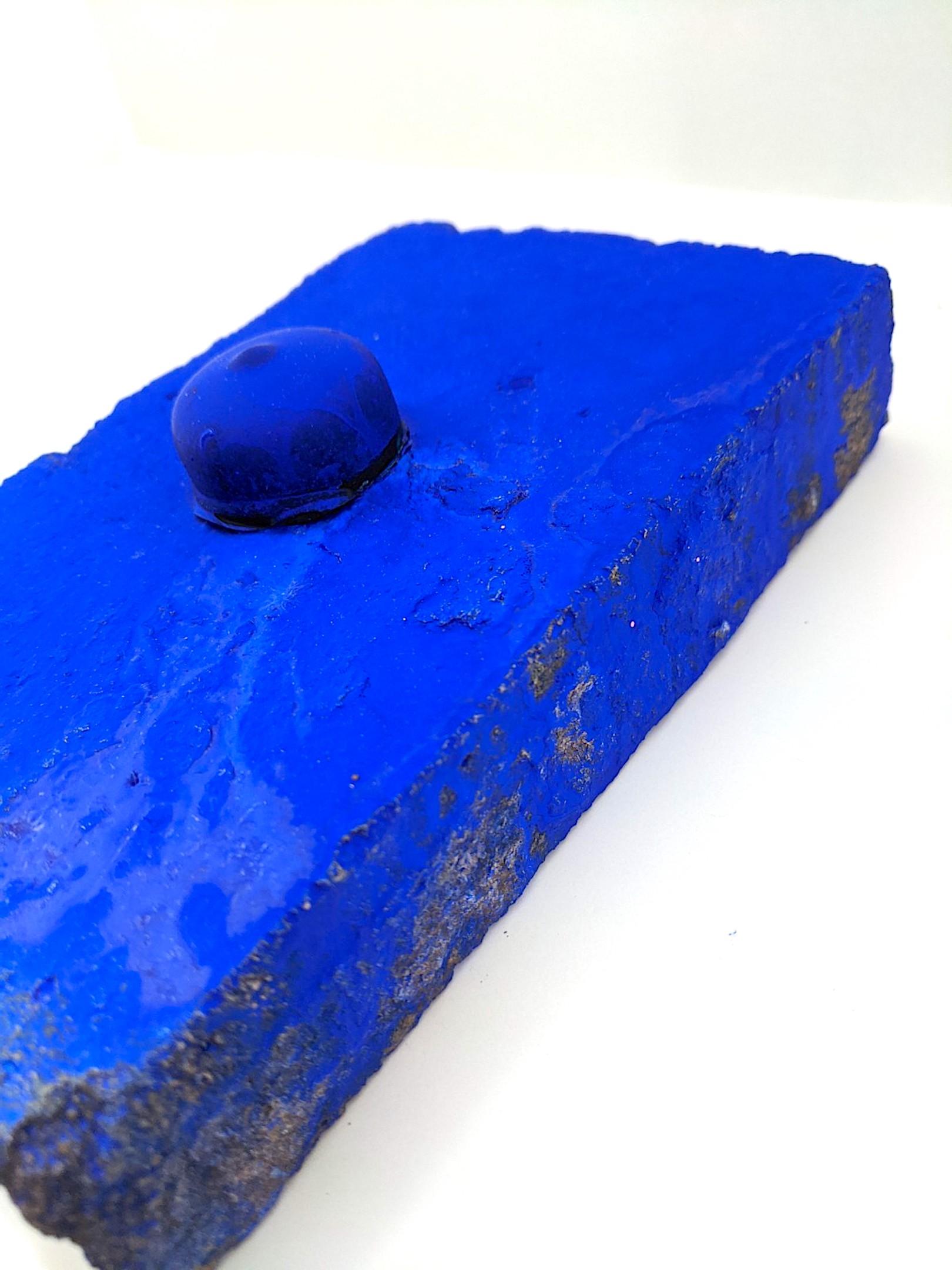 Ellen Hackl Fagan_Seeking the Sound of Cobalt Blue_Paver 3_2020_found object For Sale 5