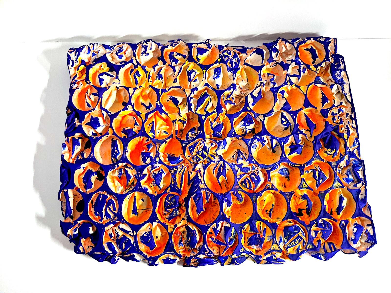 Ellen Hackl Fag_Technicolor Bubble Wrap II_2020_pittura, inchiostro, gesso