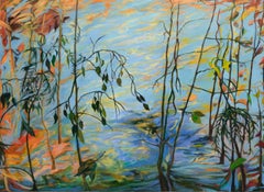 Endless Autumn 34" X 62 Oil Contemporary Landscape Texas Artist