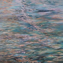 Glow  Acrylic on Canvas 48" x 48" Bayou Reflections Series Movements in Time