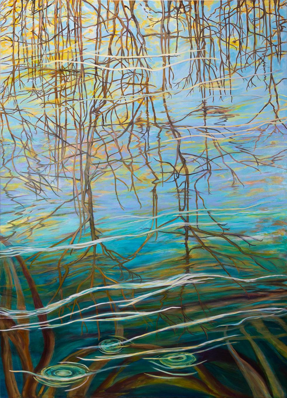 Abstraktes Expressionismus, Öl- und Acrylgemälde 