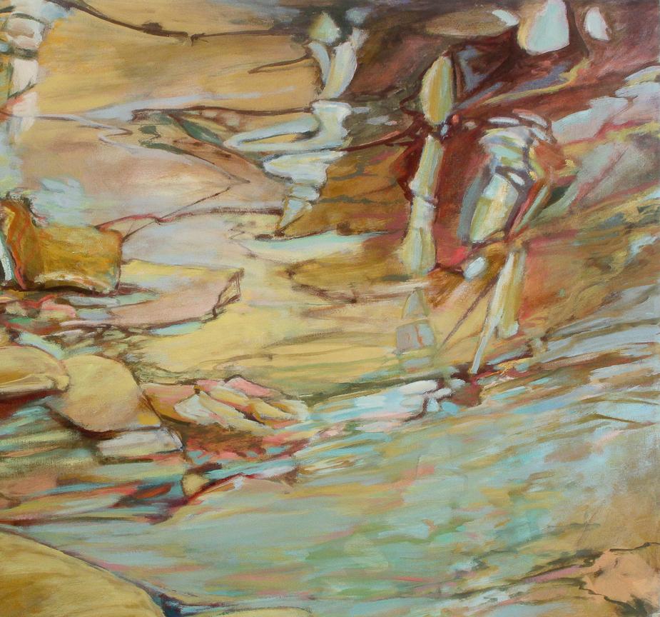 September, Abstrakte Kunst, Zeitgenössische Kunst, Reflection Series of Water &Glass im Angebot 1