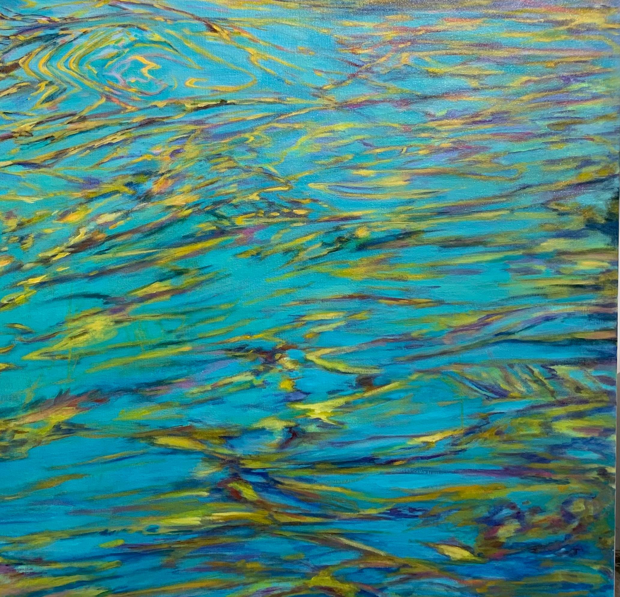 Mer céladon  
La mer de Céladon fait partie du C.  Série de réflexions d'Ellen Hart.  Les œuvres présentent des reflets trouvés à la surface de l'eau et du verre.  Elle recherche des images qui nous entourent couramment dans notre vie quotidienne,