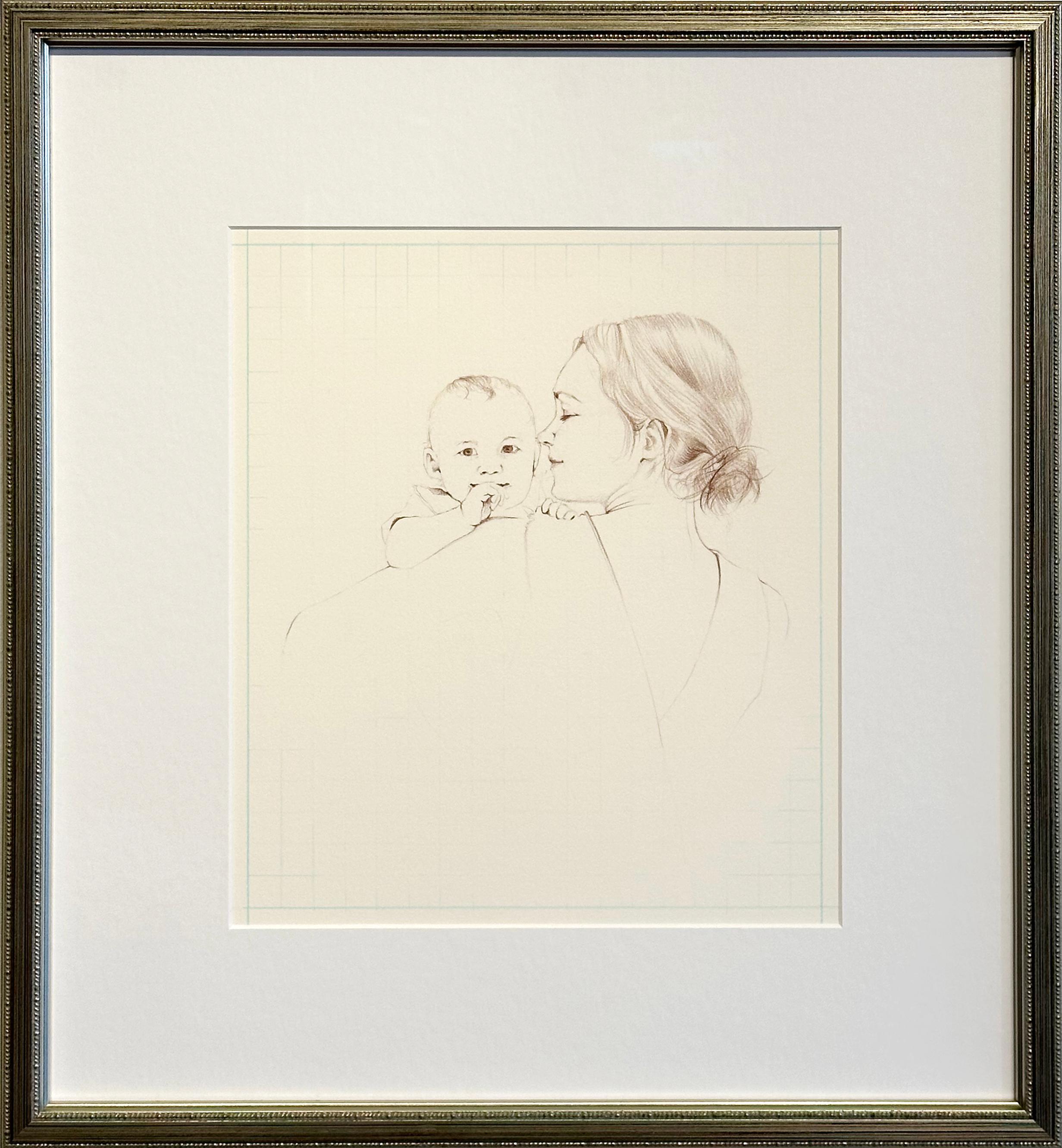 Ellen Heck Figurative Painting – Mutter und Kind