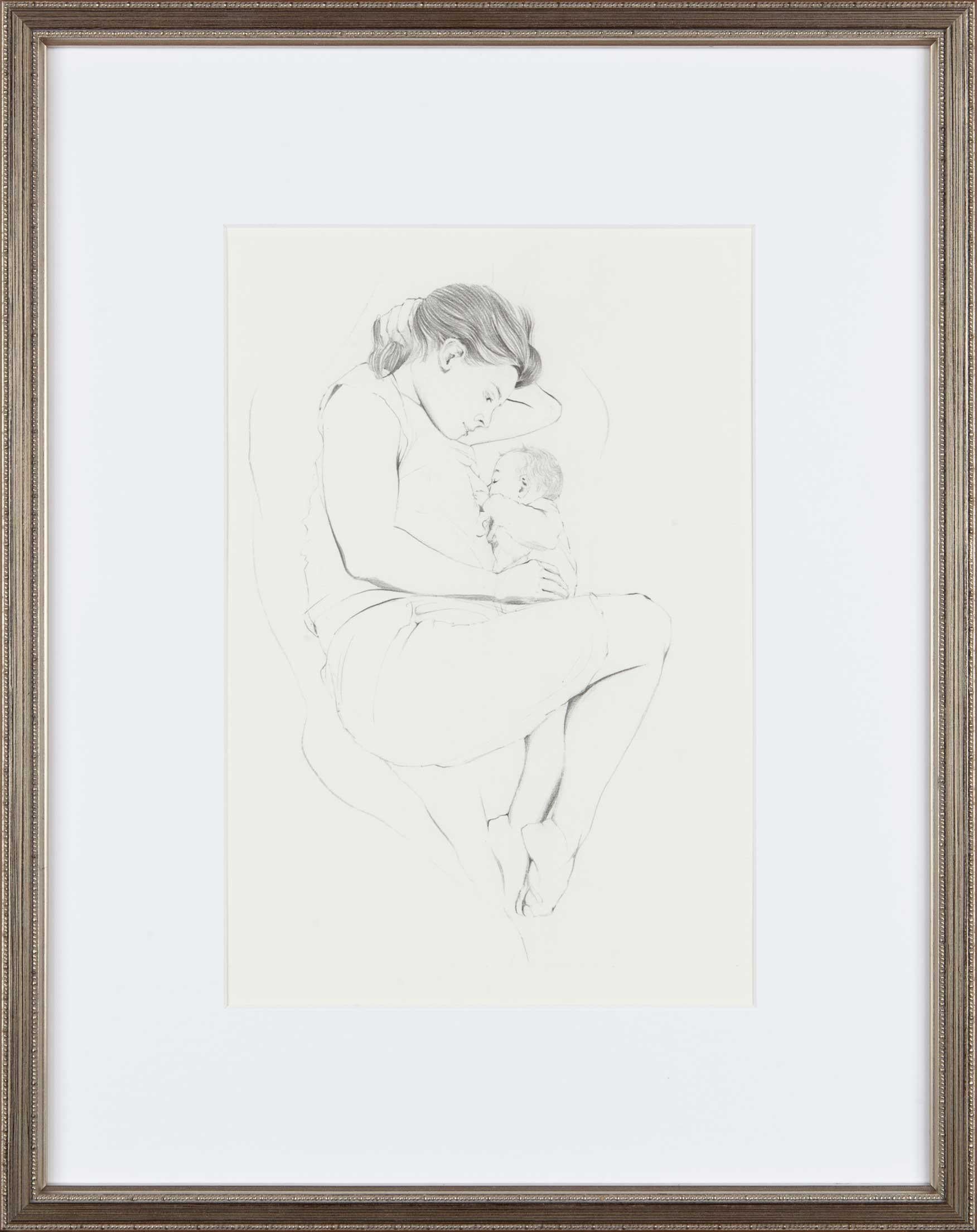 Ellen Heck Figurative Painting - Nursing (E)