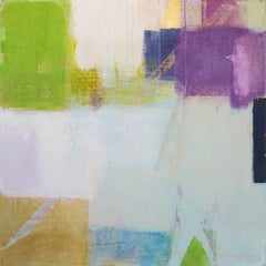 February Plums, purple, blocks, geometric abstraction, color block, color field