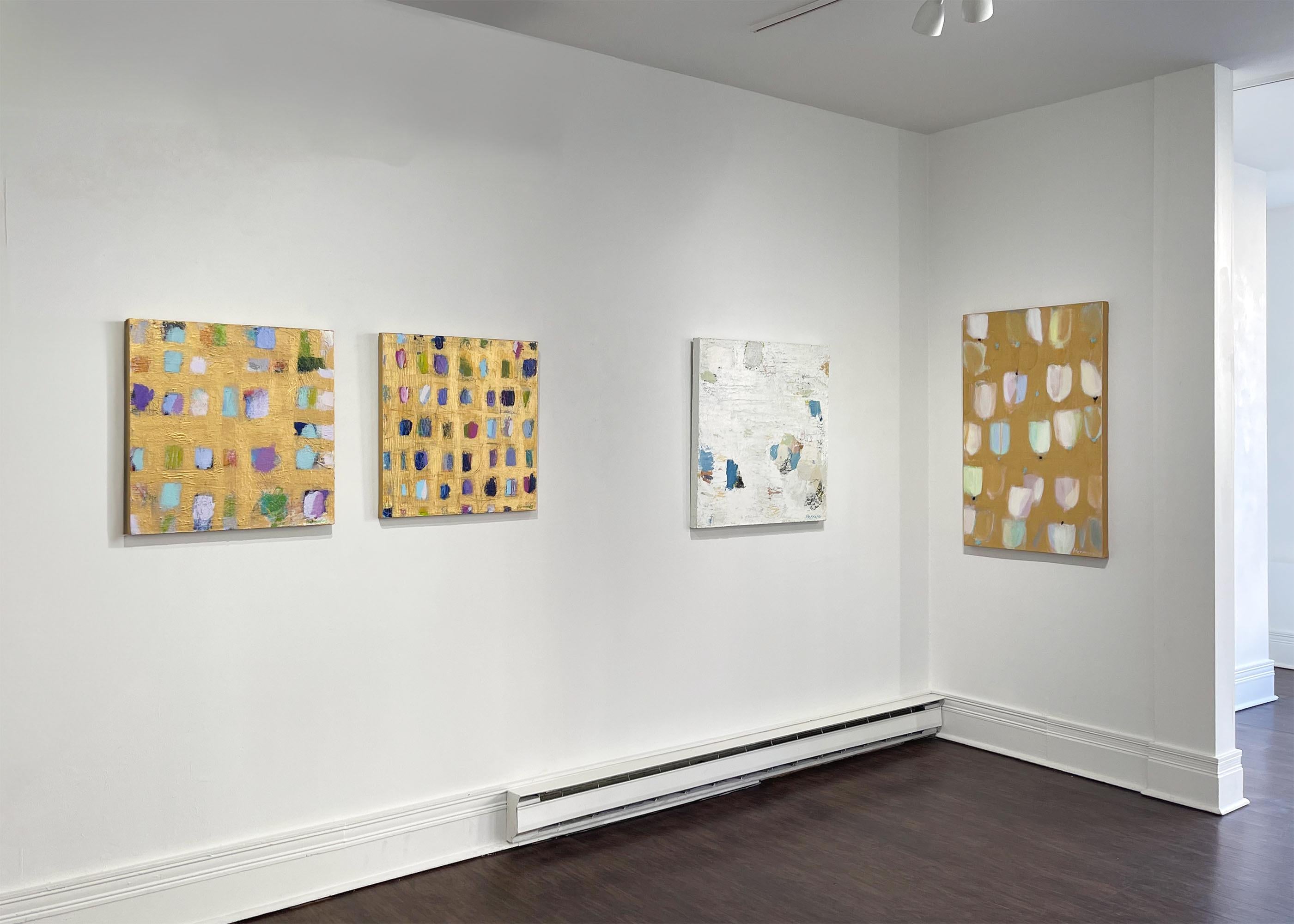 Studio di stucco, pittura acrilica astratta - Painting Contemporaneo di Ellen Hermanos