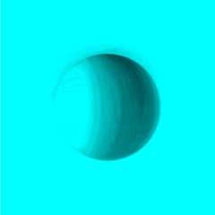 Luna azul brillante