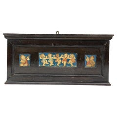 Ellen Mary Rope for Della Robbia. Small picture frame with three plaster plaques