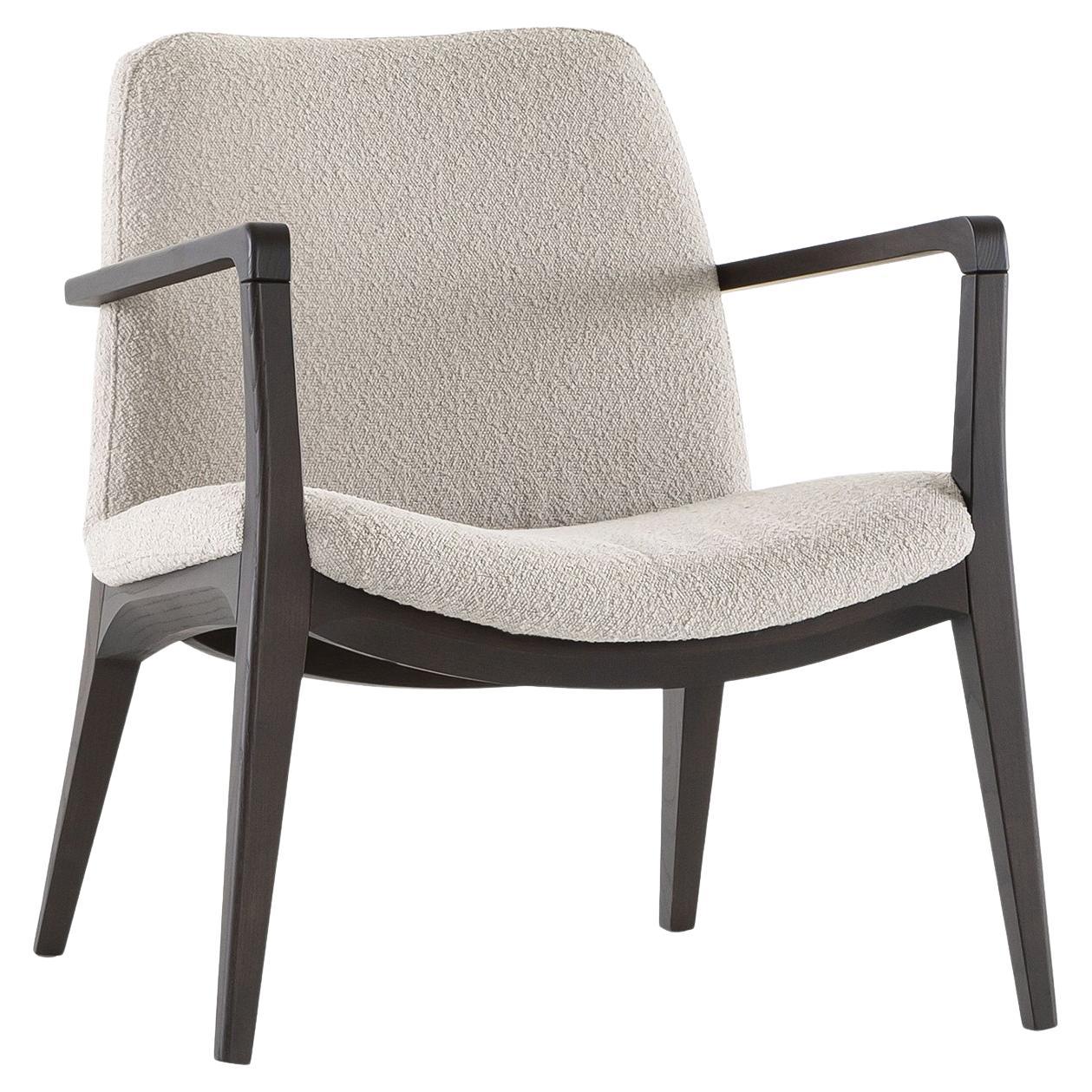 ELLEN Moka Esche Lounge Stuhl