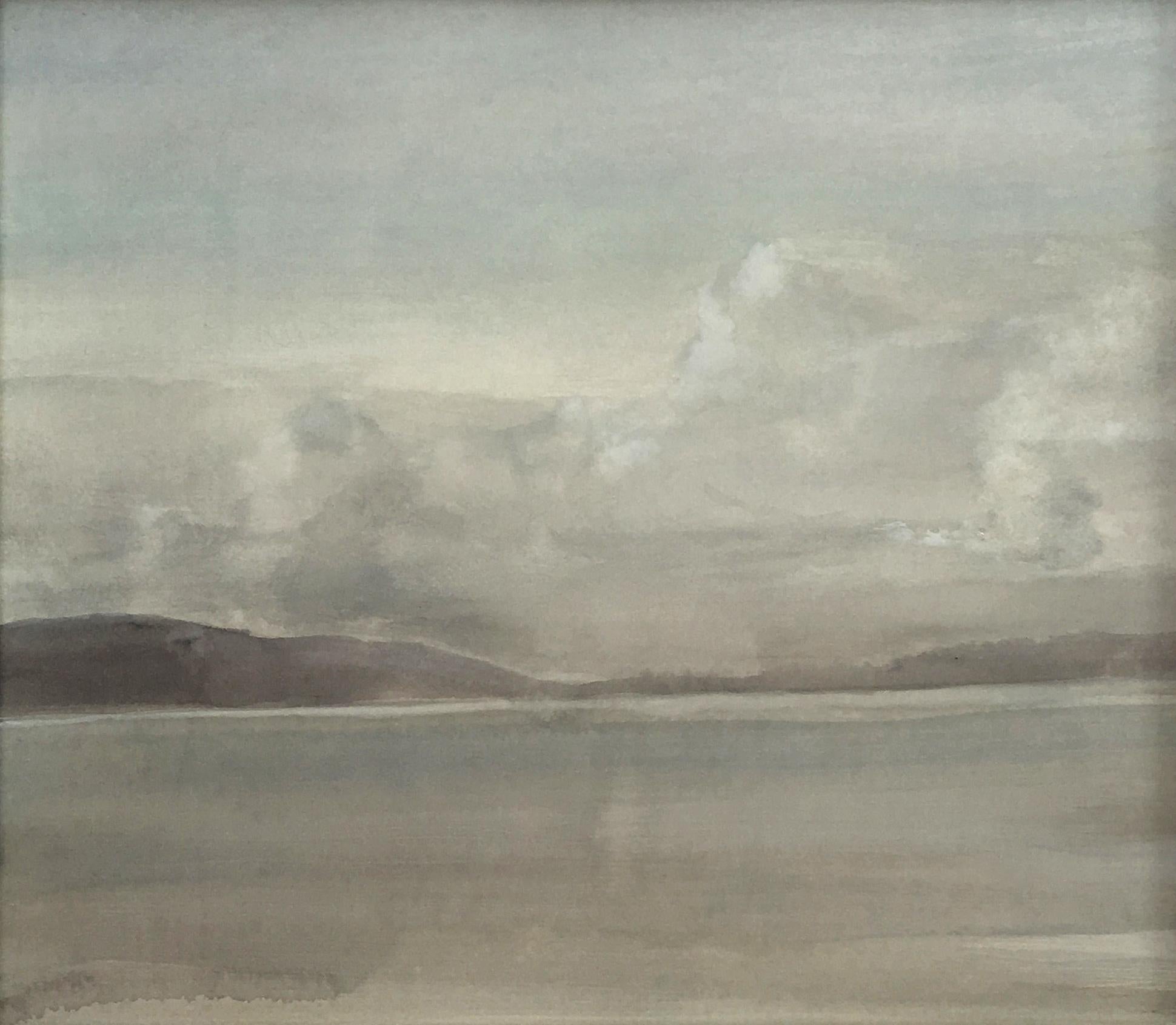 Clouds over Narrows (Lake Champlain) - Painting by Ellen Phelan