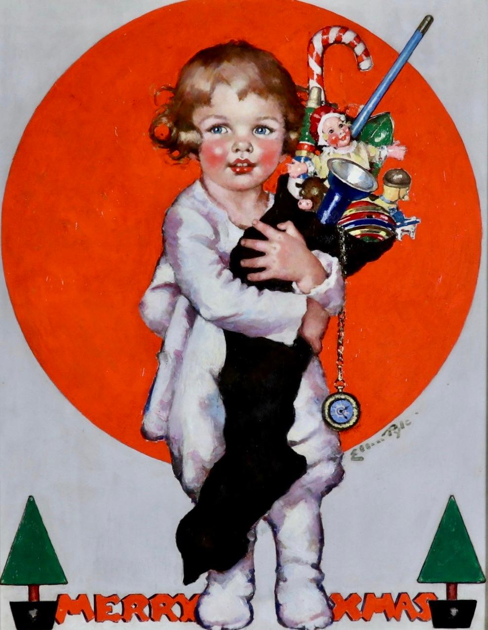 Firmato in basso a destra dall'artista

Copertina del Saturday Evening Post, 18 dicembre 1926