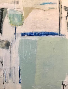 Celebration, Vertical Acrylic and Mixed Media on Canvas Abstract Painting