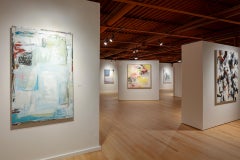 Conteur & Movement (Geometric, Abstract, muted, painting, on canvas)