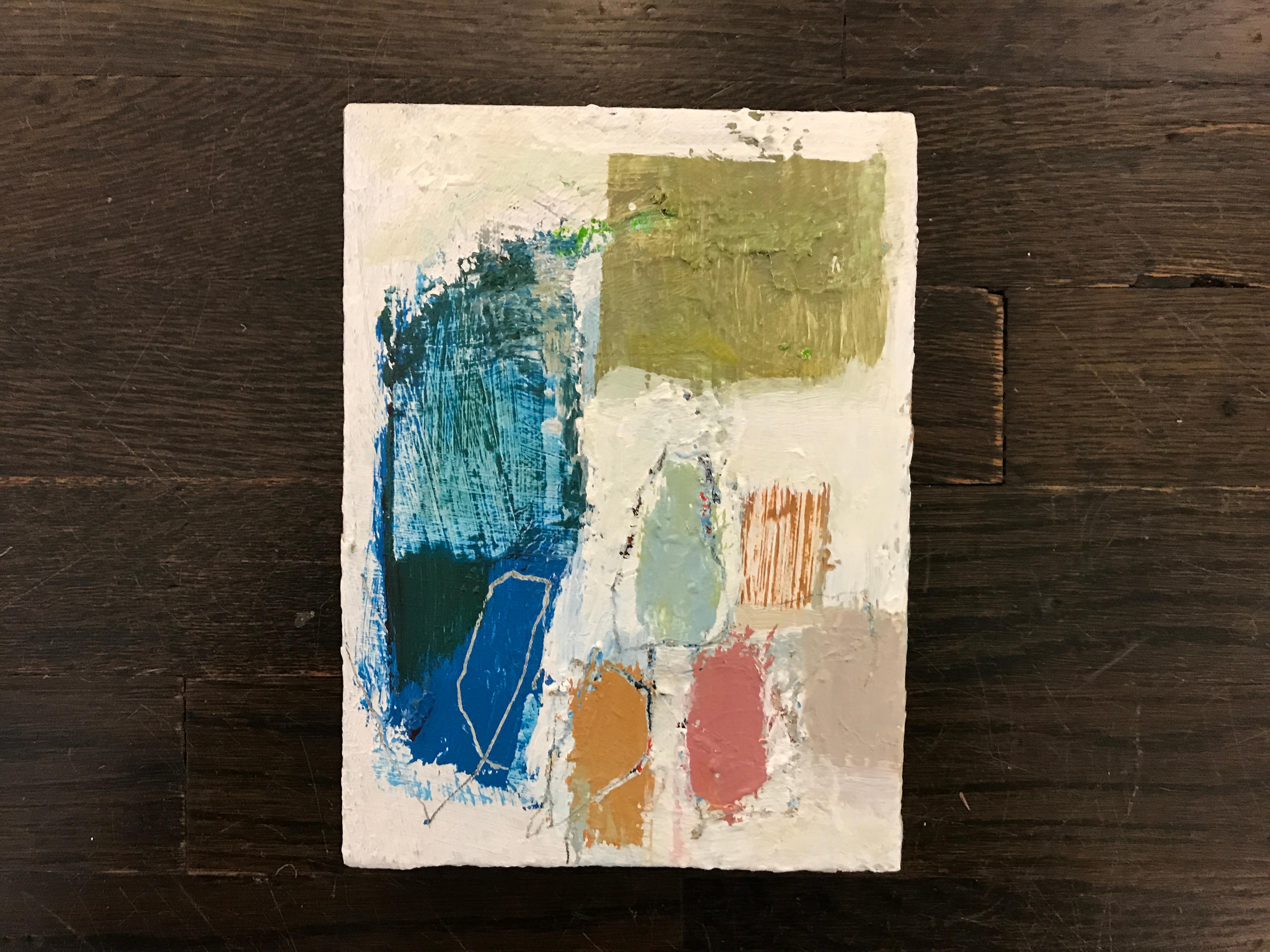 Gathering by Ellen Rolli, 2018, Petite Gift-able Abstract Painting 2