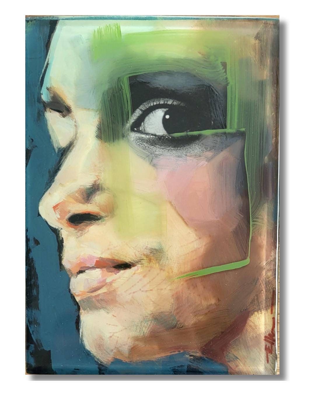 Ellen Valk Still-Life Painting – Workz of Wonder, 88 - Niederländische Porträtmalerei des 21.
