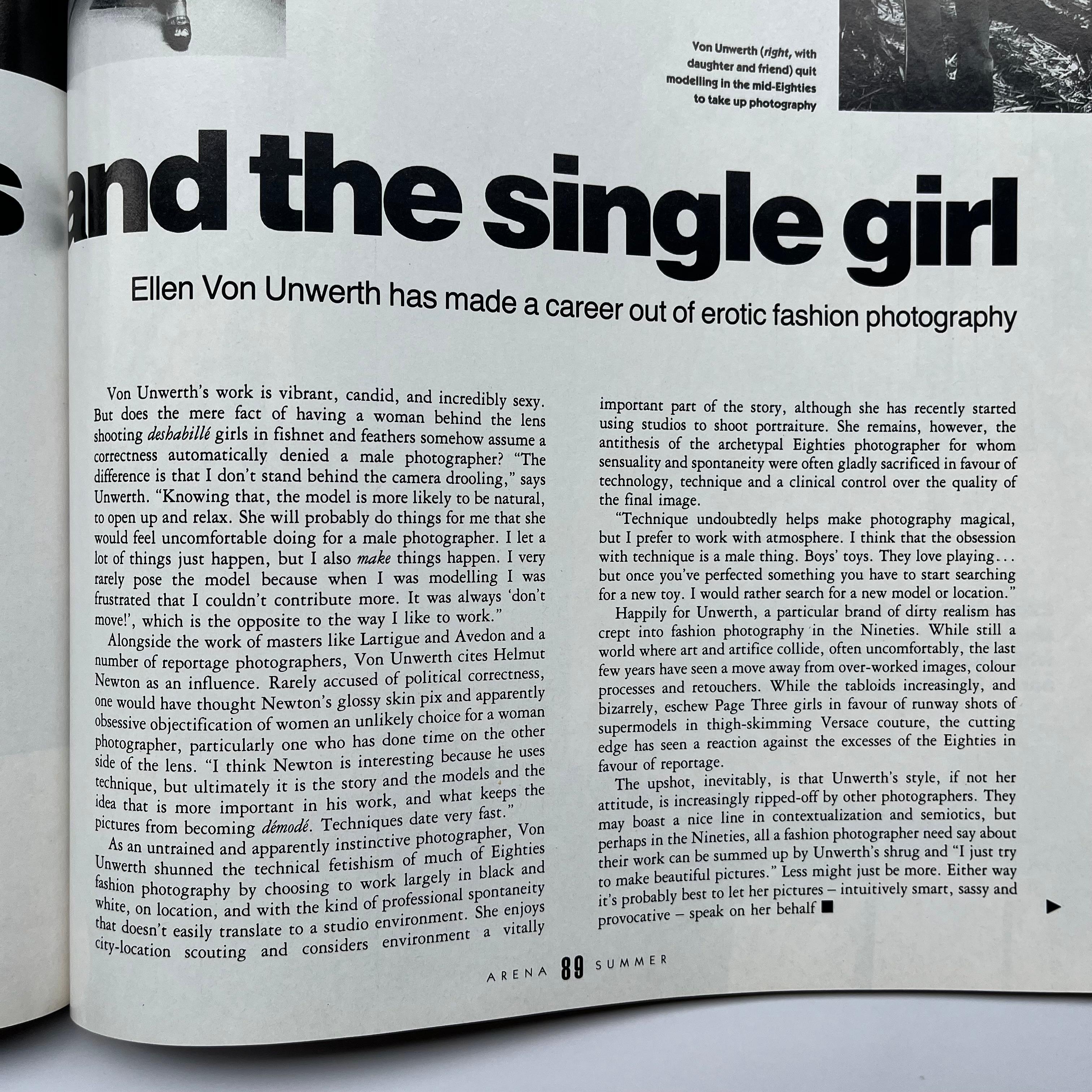 Fin du 20e siècle Ellen von Unwerth photographie de Naomi Campbell 1992 en vente