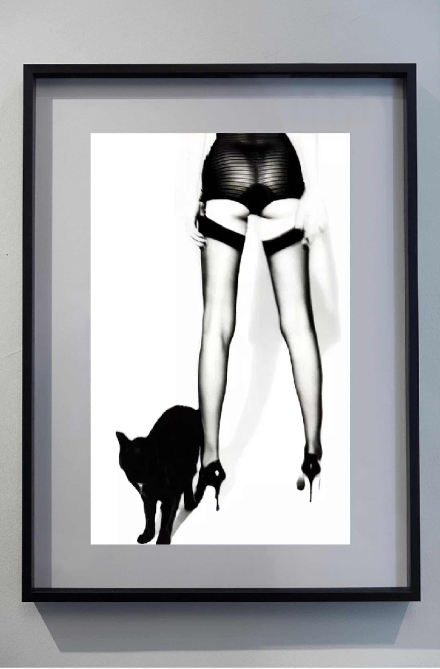 Adriana Lima Cat -  Wicked series, behind with tights and high heels - Photograph by Ellen von Unwerth