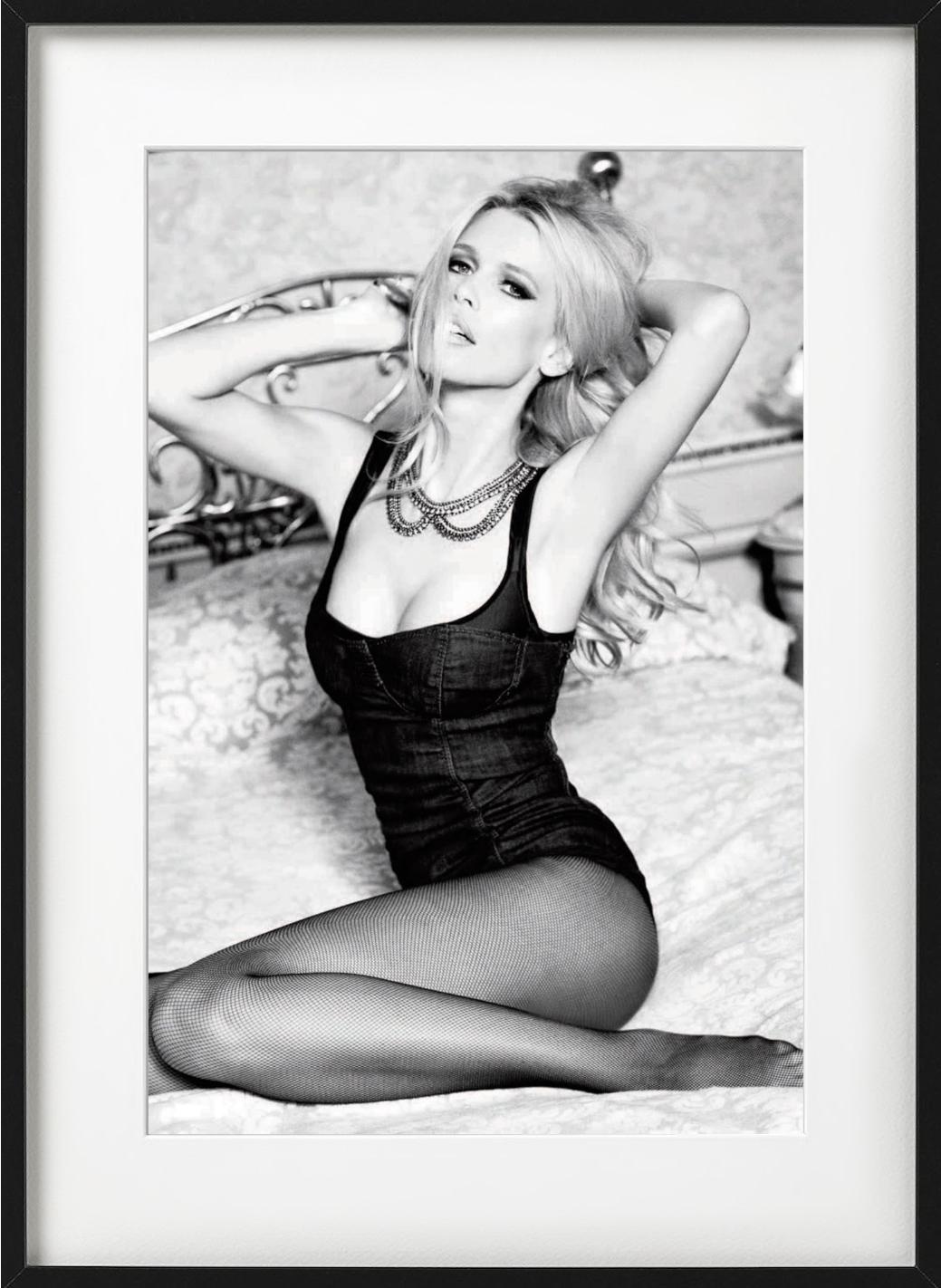 Claudia Schiffer Posing in a corset - Guess Campaign, Fine Art Photography, 2012 For Sale 1
