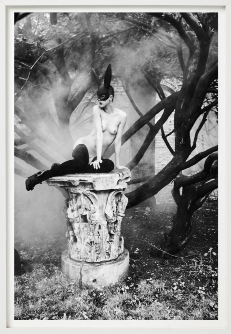 Bunny on a pedestal from the Story of Ola by Ellen von Unwerth.

All prints are limited edition. Available in multiple sizes. High-end framing on request.

All prints are done and signed by the artist. The collector receives an additional