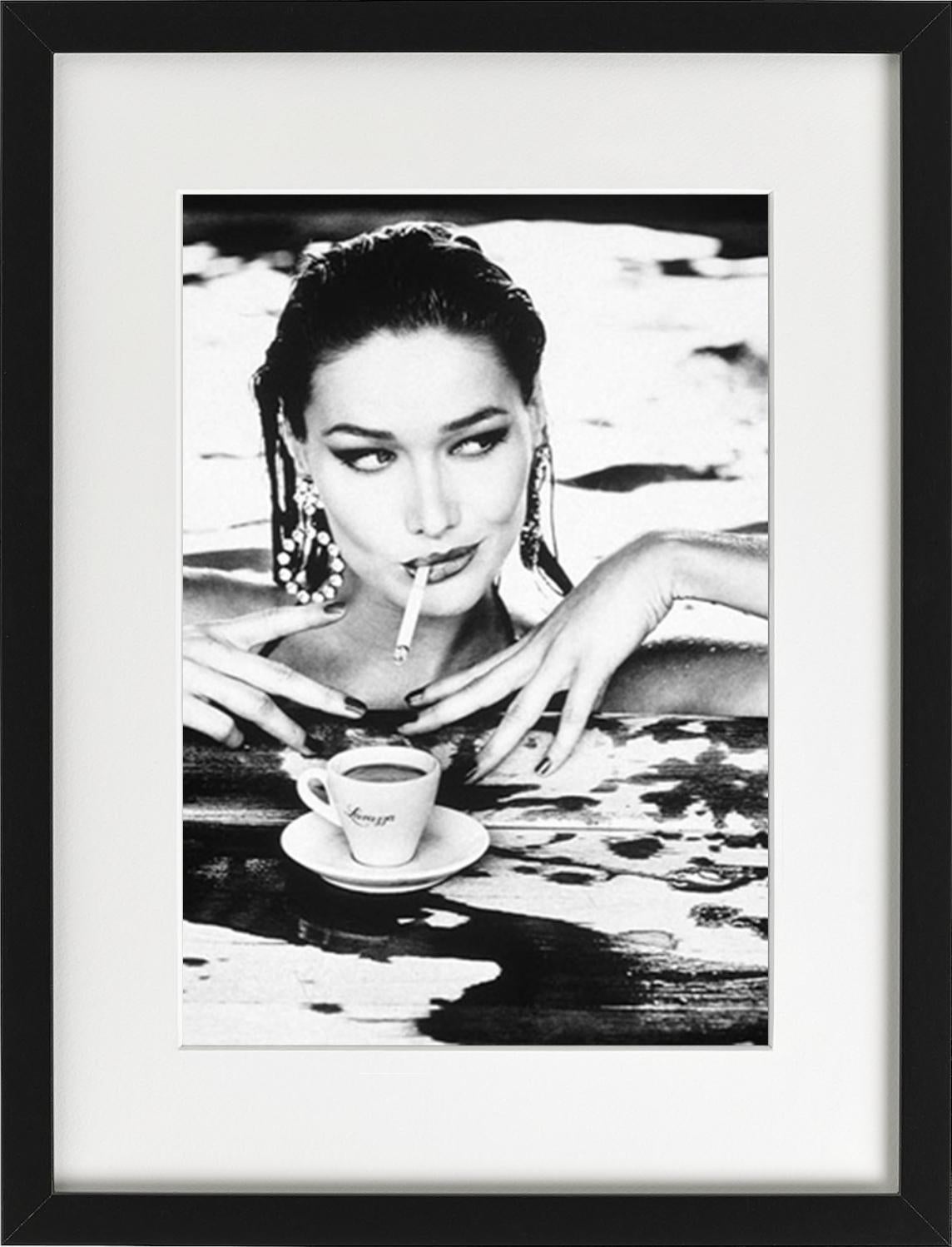 All prints are limited edition. Available in multiple sizes. High-end framing on request.

All prints are done and signed by the artist. The collector receives an additional certificate of authenticity from the gallery.

Carla Bruni is an Italian