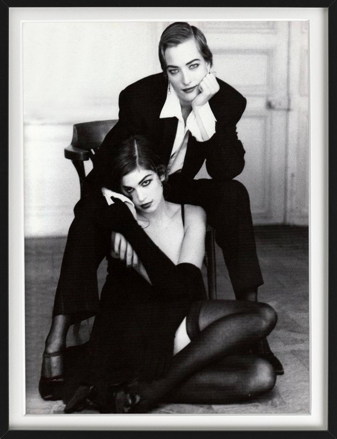 Cindy Crawford und Tatjana Patitz II, Vogue Italia – FIne Art Photography, 1990 im Angebot 5
