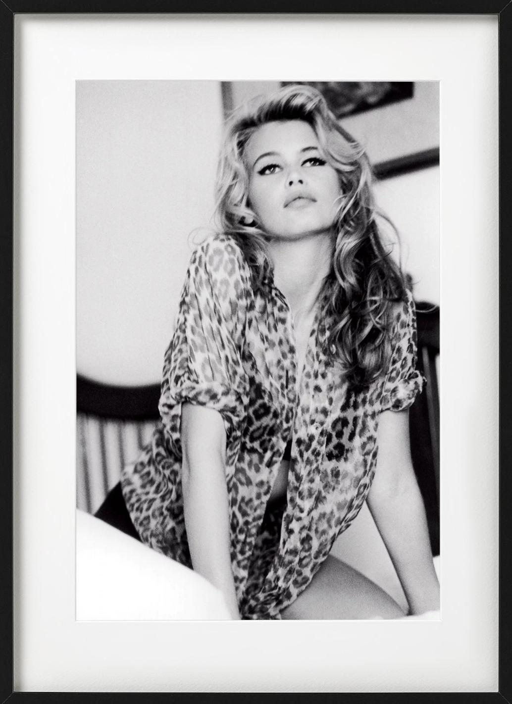Claudia Schiffer für Guess - Modell im Leopardendruck, Kunstfotografie, 1989 im Angebot 5