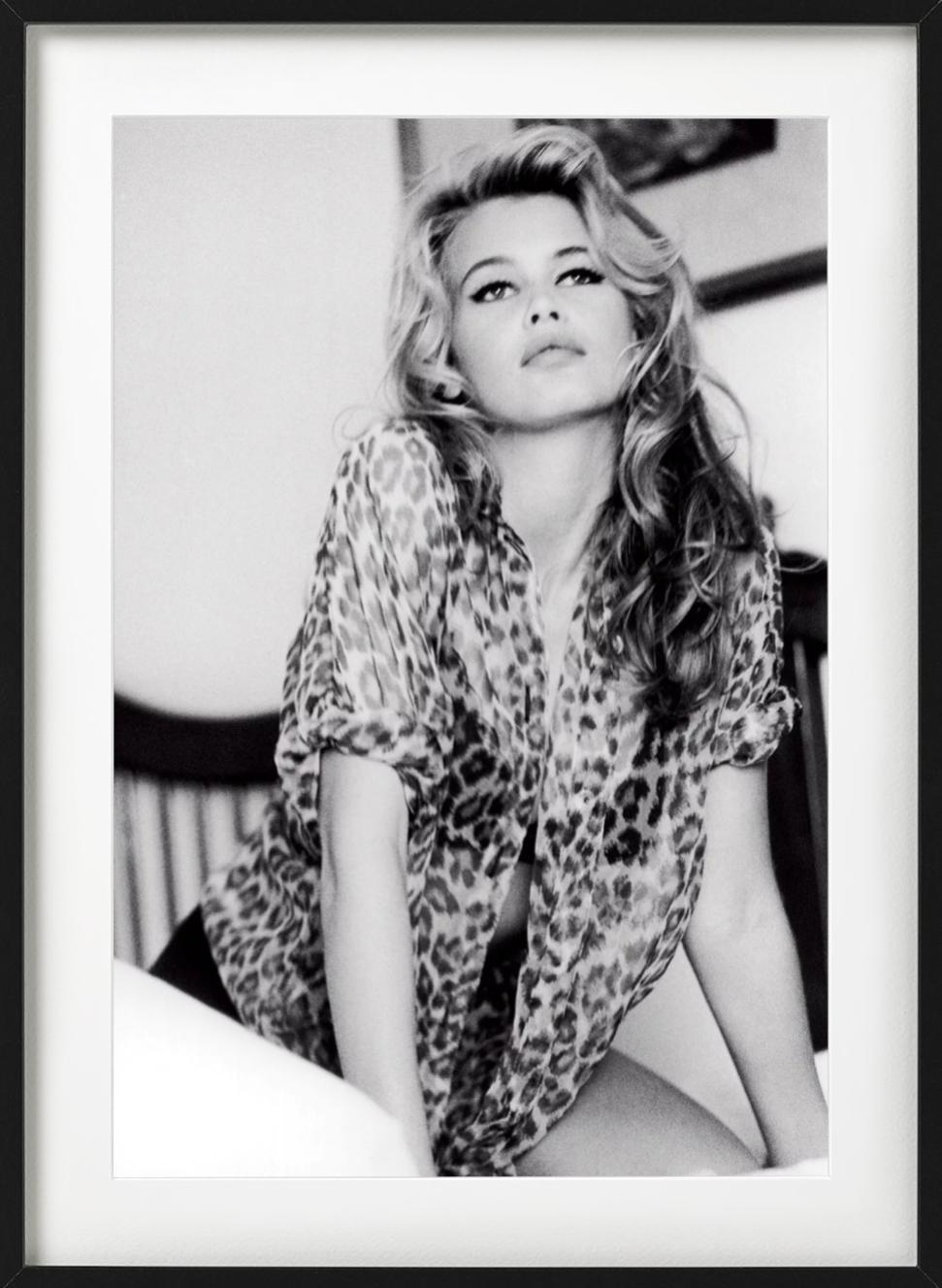 Claudia Schiffer for Guess - Model in Leopard Print, Fine Art Photography, 1989 For Sale 9