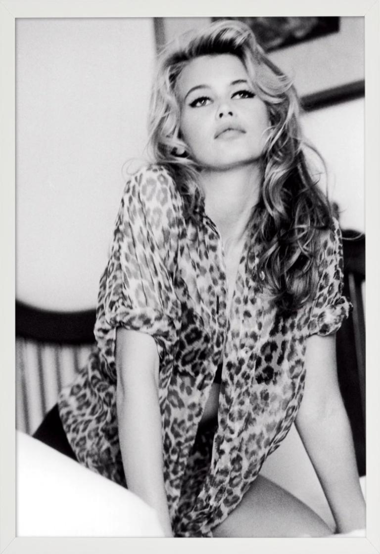 Claudia Schiffer for Guess - Model in Leopard Print, Fine Art Photography, 1989 For Sale 5