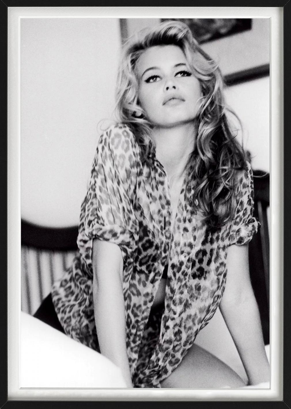 Claudia Schiffer for Guess - Model in Leopard Print, Fine Art Photography, 1989 For Sale 7