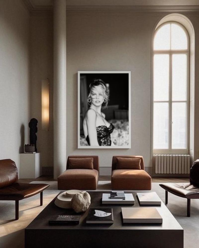 Claudia Schiffer for Guess - Portrait in Lace Top, Fine Art Photography, 1989 For Sale 3