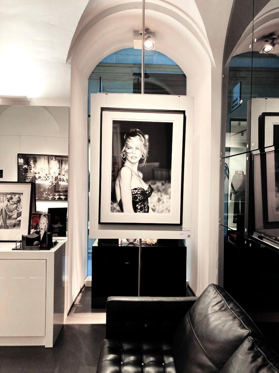 Claudia Schiffer for Guess - Portrait in Lace Top, Fine Art Photography, 1989 For Sale 6