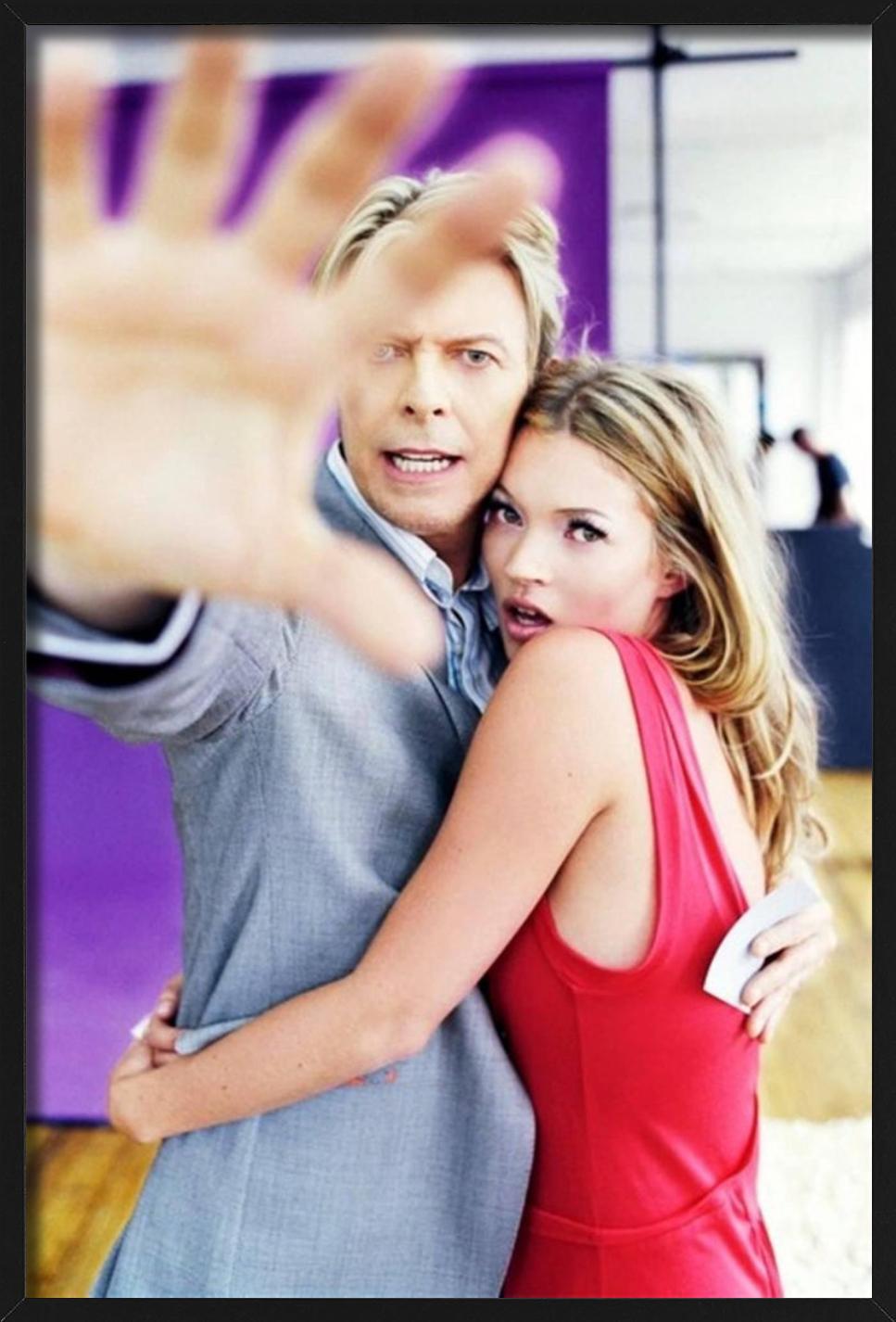 David Bowie e Kate Moss - ritratto della famosa popstar con la supermodella in vendita 6