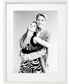 David Bowie and Kate Moss - portrait of the icons of music and fashion