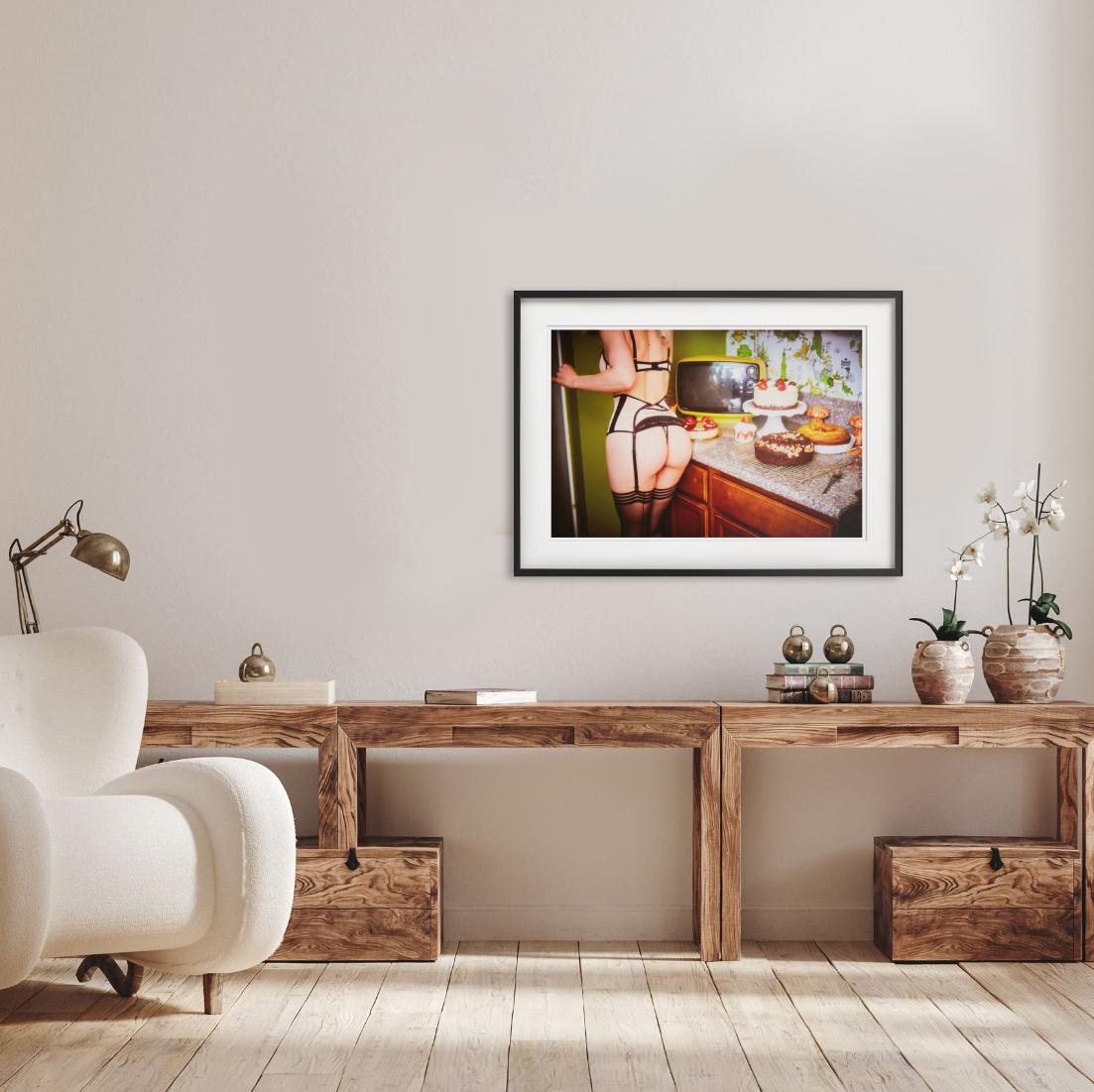Delicacies - Model in Lingerie with Sweets, Fine Art Photography, 2019 For Sale 1
