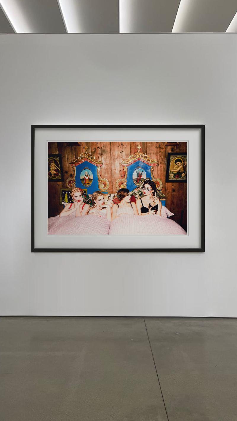 Four girls in bed, Heimat, Fine Art Photography, 2015 For Sale 7