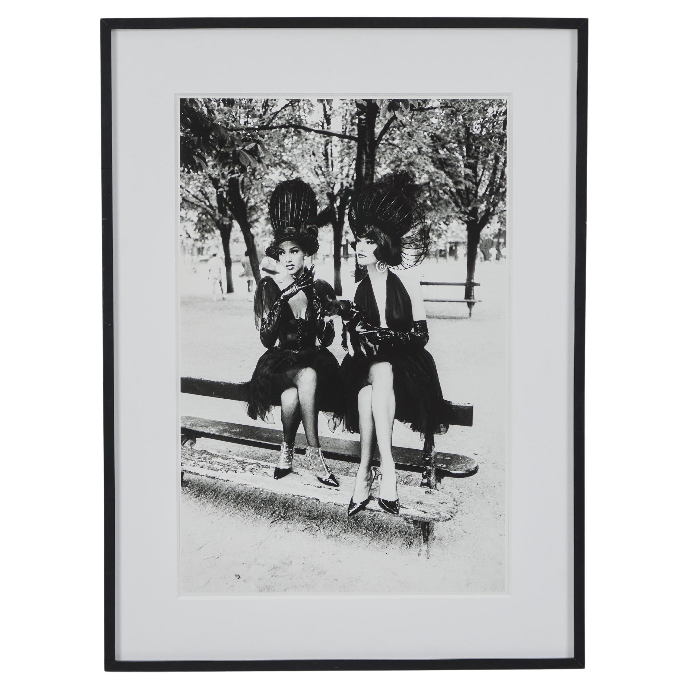 Black and White Photograph Ellen von Unwerth - La haute couture, Paris, 1991, Ellen Von Unwerth