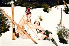 Heimat 128 - Models in Lederhosen playing in snow, Fine Art Photography 2015