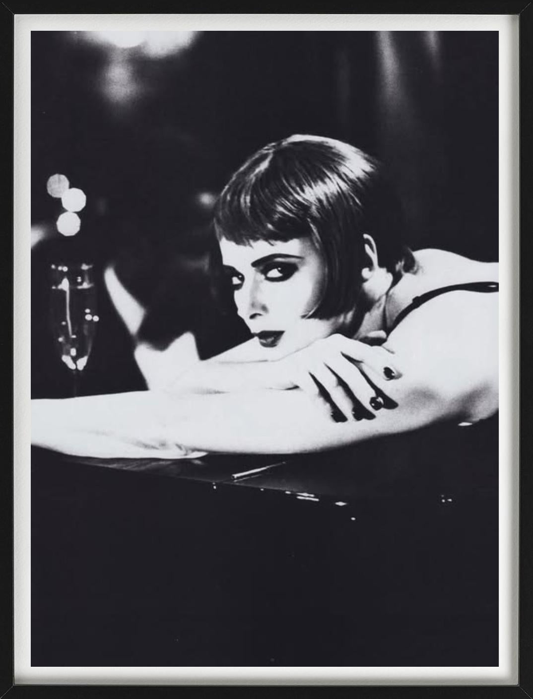 Isabella Rossellini, Portrait - Fine Art Photography, 1992 - Black Black and White Photograph by Ellen von Unwerth