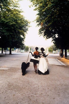 Vintage Jardin du Luxembourg: Deon Bray and Karen Mulder, Paris, 1991